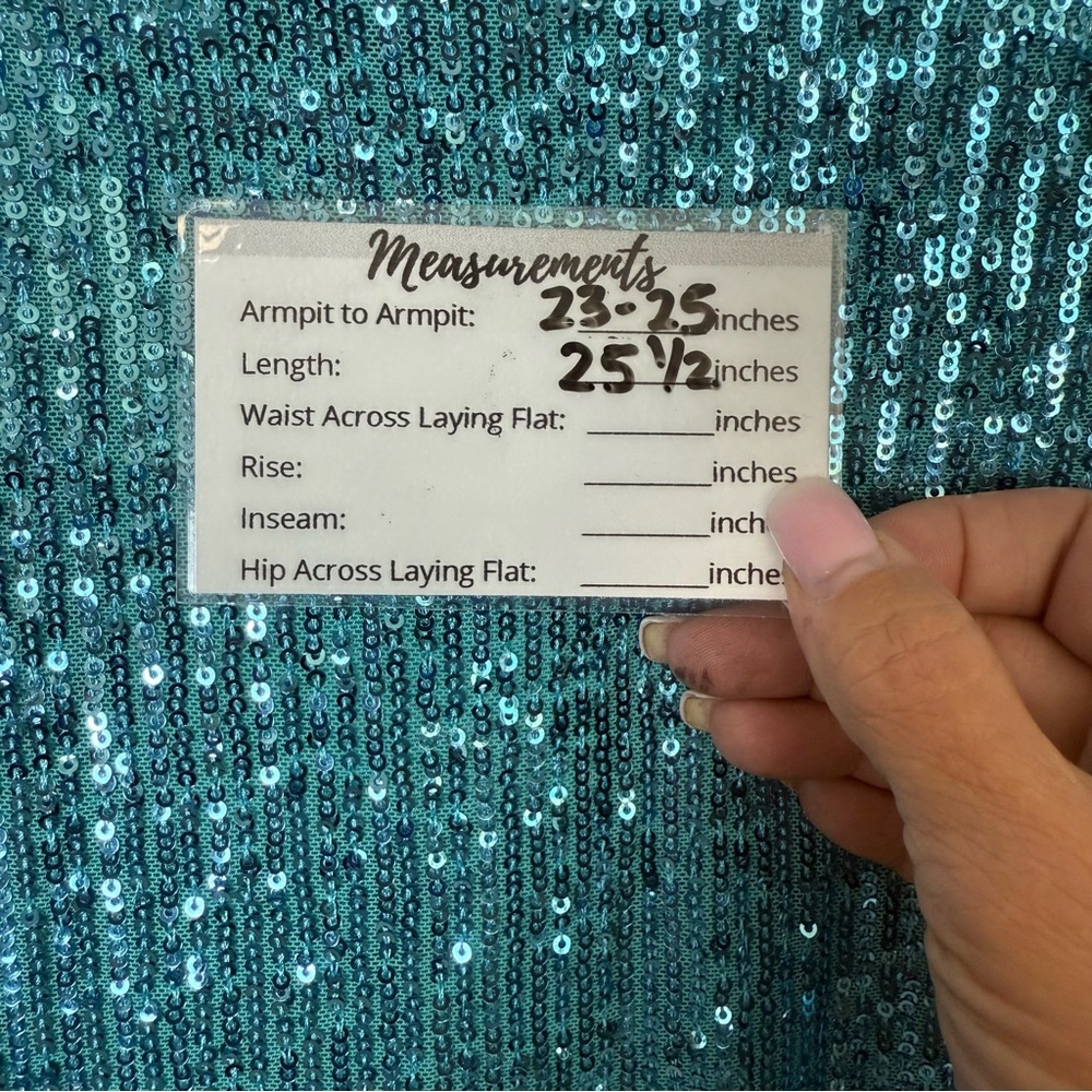Anne Klein NWT Women’s Teal/Blue Green Short Sleeve Fully Sequined Top Size OX - Picture 7 of 15